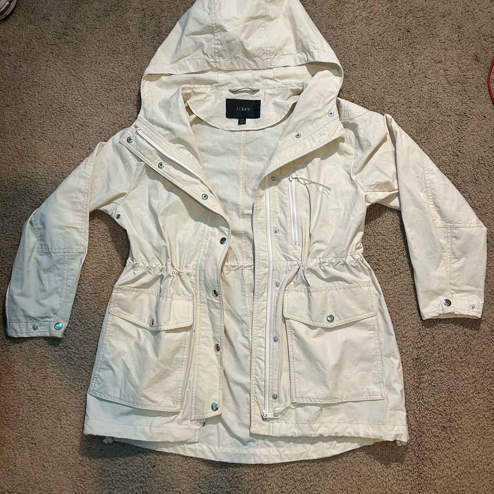J. Crew Women's Cream Utility Jacket Coat